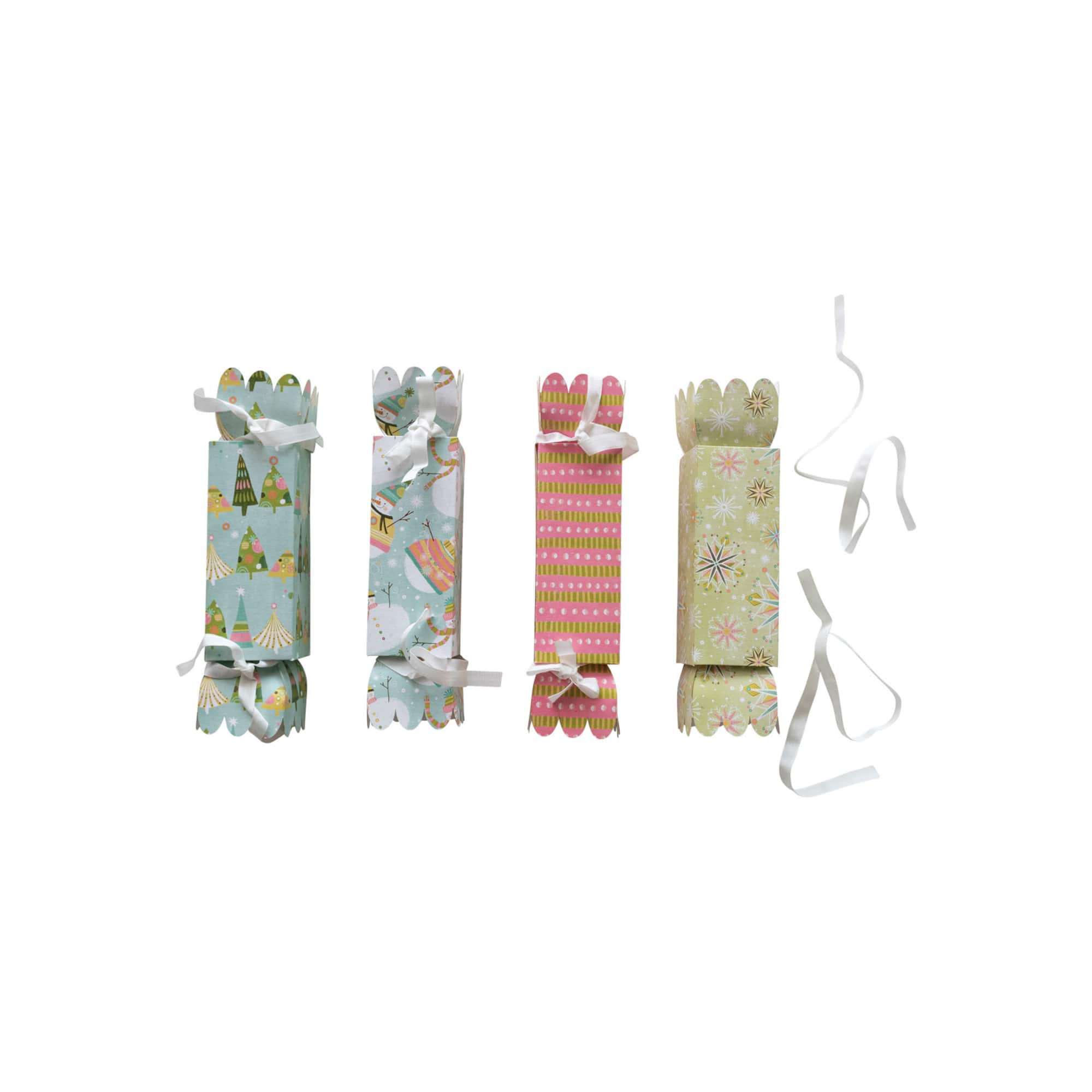 Hello Honey® Candy-Shaped Gift Box Set with Christmas Pattern & Ribbon Ties
